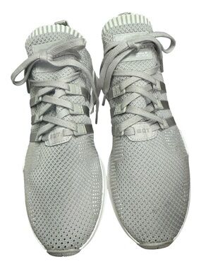 Adidas Men’s Knit Lace-Up Sneakers - Light Gray athletic walking-running Shoes